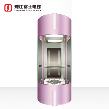 ZhuJiangFuji Small Shaft Residential Panoramic Elevator Lift With Good Price & Residential House Elevator